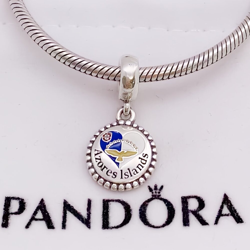 Pandora Azores Islands Flag Pendant Charm